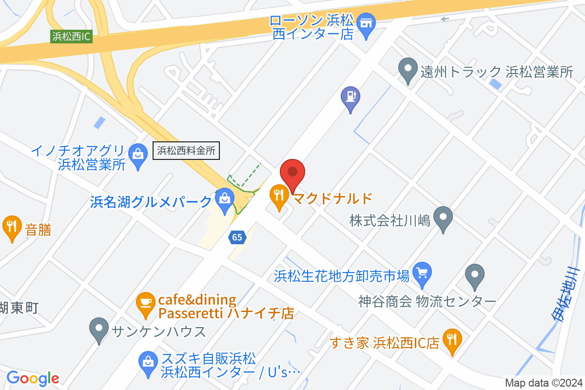 浜松 西 インター 地図